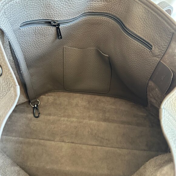 Longchamp Roseau Essential Mid Leather Tote - Color Clay - Preloved - Picture 10 of 16